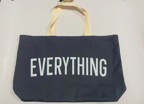 Logo personalizzato accettabile Medio Oversized Stampato Shopping Tote per la comodità di viaggio