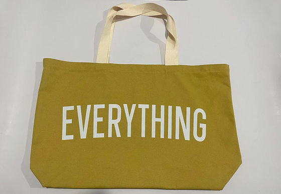 Logo personalizzato accettabile Medio Oversized Stampato Shopping Tote per la comodità di viaggio