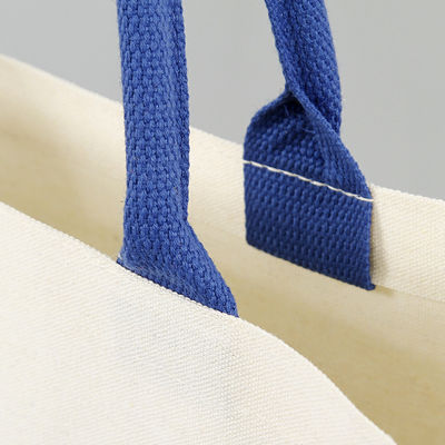 Borsa di carta su misura Blank Bottom Quadrato cotone tela Borsa da shopping per la pubblicità