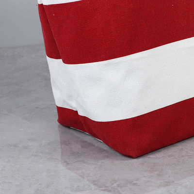 Sacchetti di tela a mano a strisce sacchetti per la spesa personalizzati con logo