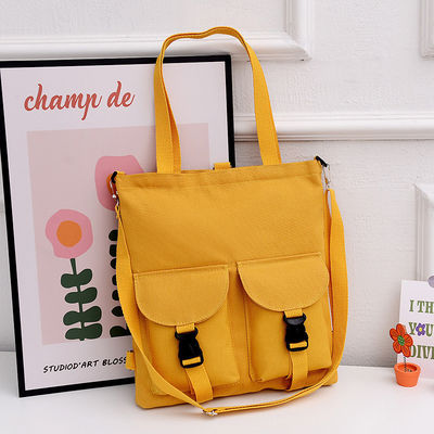 Borsa da spalla di cartone animato di grande capacità borsa da moda donna su tela personalizzata per studenti