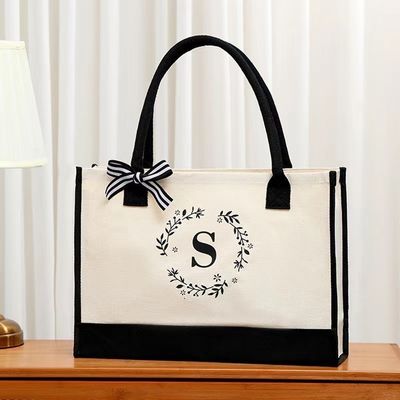 Borse per la spesa colore personalizzato Borsa di tela grande con carta di design personalizzata