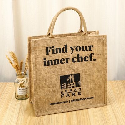 Borsa di giuta a base di burlap per lo shopping colore personalizzato e OEM/ODM accettabile