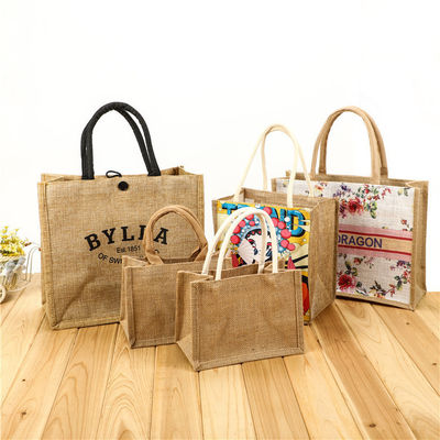 Borsa di giuta a base di burlap per lo shopping colore personalizzato e OEM/ODM accettabile
