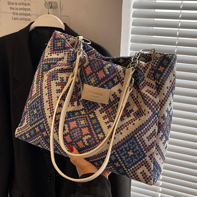 Borsa per la spesa a tela stampata per la promozione