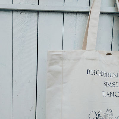Borsa da shopping a tela a colori personalizzata con modello stampato