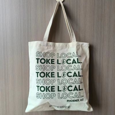 Acceptabile OEM/ODM Custom Reusable Cotton Canvas Shopping Tote Bag per i bisogni quotidiani