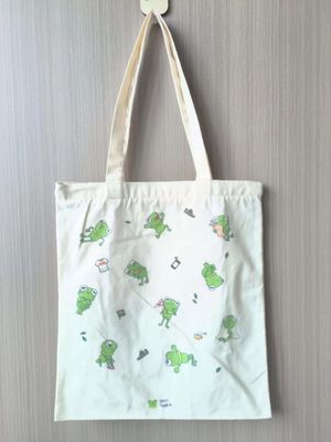 Borsa da bagno in cotone organico stampato Borsa da shopping grande riutilizzabile con logo personalizzato