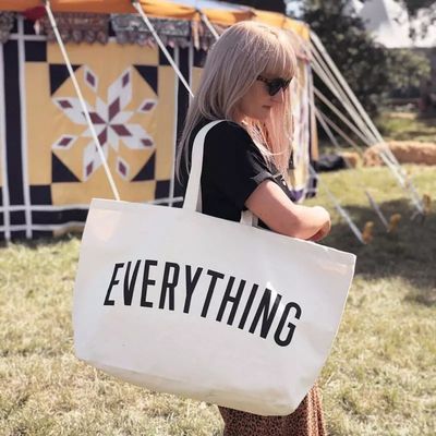 Logo personalizzato Borsa da shopping in cotone naturale per donna e per lo shopping