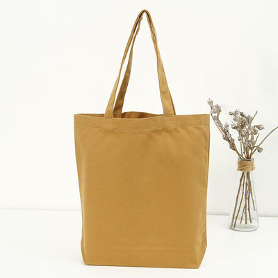Acquisti Dimensioni personalizzabili Colore solido Borsa di cotone tela Tote con logo personalizzato