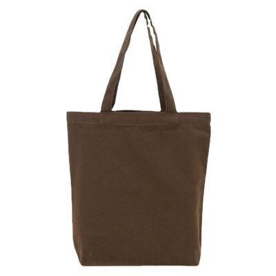 Acquisti Dimensioni personalizzabili Colore solido Borsa di cotone tela Tote con logo personalizzato