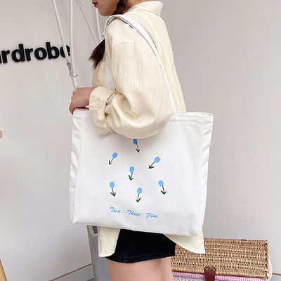 Colore personalizzato Eco-friendly Riciclata grande borsa da shopping Canvas Borse di cotone Tote