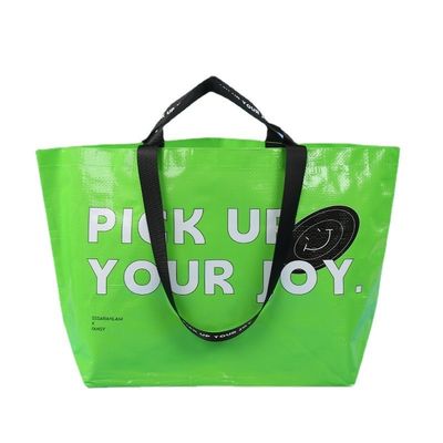 Regali per tutte le stagioni Borsa di tessuto in PP pieghevole laminata con servizi di stampa del logo personalizzato