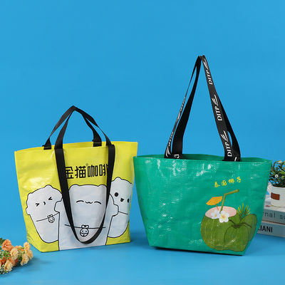 Regali per tutte le stagioni Borsa di tessuto in PP pieghevole laminata con servizi di stampa del logo personalizzato