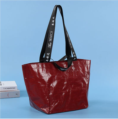 Regali per tutte le stagioni Borsa di tessuto in PP pieghevole laminata con servizi di stampa del logo personalizzato