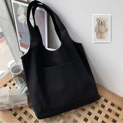 Reutilizzabile Custom Print Logo Eco-Friendly Shopping Grocery Canvas Bags Tote Gift Bag