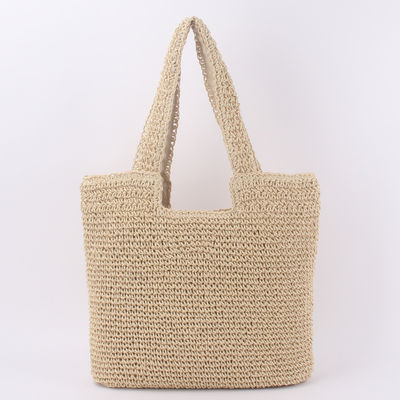 Acceptabile OEM/ODM Summer Raffia Straw Tote Bag per borsa da spiaggia riciclata