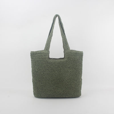 Acceptabile OEM/ODM Summer Raffia Straw Tote Bag per borsa da spiaggia riciclata