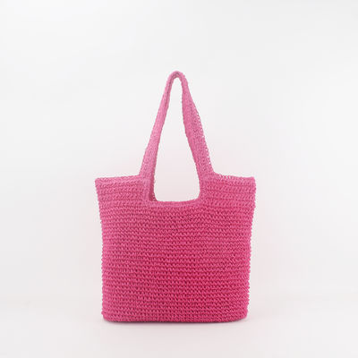 Acceptabile OEM/ODM Summer Raffia Straw Tote Bag per borsa da spiaggia riciclata