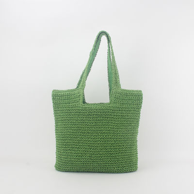 Acceptabile OEM/ODM Summer Raffia Straw Tote Bag per borsa da spiaggia riciclata