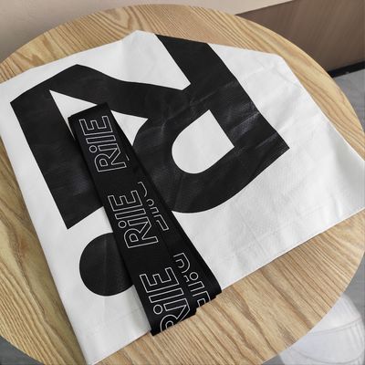 Logo personalizzato stampato con sacchetto di tessuto in PP per la promozione di studi di viaggio in spiaggia