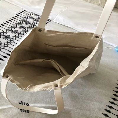 Logo personalizzato colore personalizzato impermeabile lavabile Dupont Tyvek Kraft Paper Market Tote