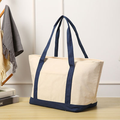 Medium Size Custom Printed Recycle Plain Organic Cotton Canvas Tote Bag Con Logo