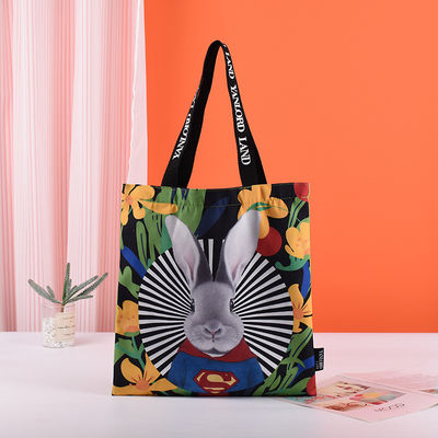 Tasse per tote a sublimazione Logo personalizzato stampato per sacchetto di tela riutilizzabile di grande capacità