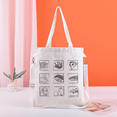 Tasse per tote a sublimazione Logo personalizzato stampato per sacchetto di tela riutilizzabile di grande capacità