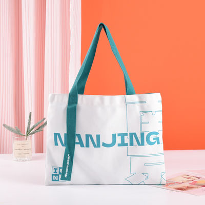 Tasse per tote a sublimazione Logo personalizzato stampato per sacchetto di tela riutilizzabile di grande capacità