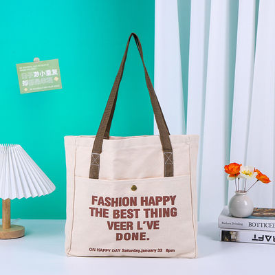 Letter Pattern Tipo Canvas Lavabile Borsa Tote Moderna per la promozione Regalo Festival