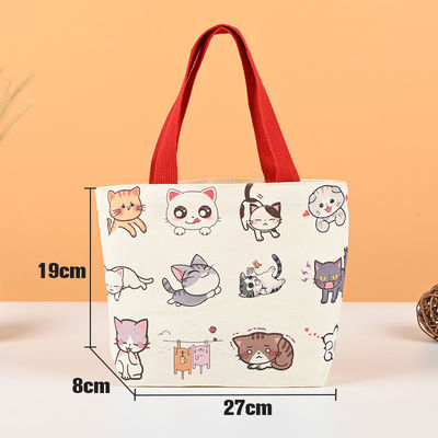Borsa di cotone con logo personalizzato stampata