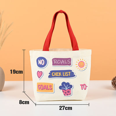 Borsa di cotone con logo personalizzato stampata