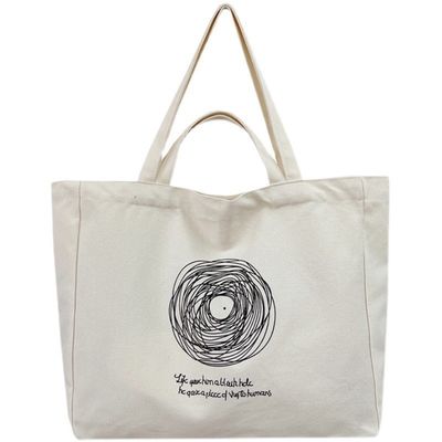 Logo personalizzato Canvas stampato Sacchetti di cotone per donne di moda OEM/ODM accettato