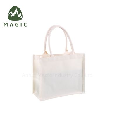 Outlet Blank Plain Custom Logo Print Canvas Cotton Tote Bags per la vita quotidiana scolastica