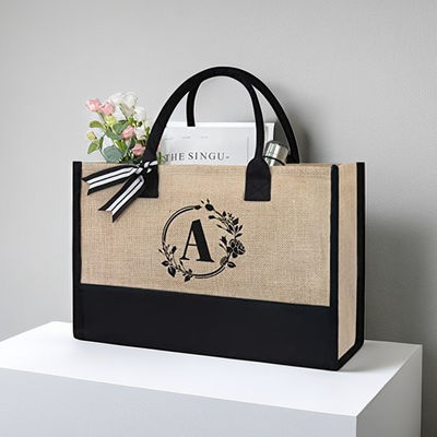 Stile manipolato Stampa personalizzata Borsa Tote di cotone tela per regalo di vacanza ecologico