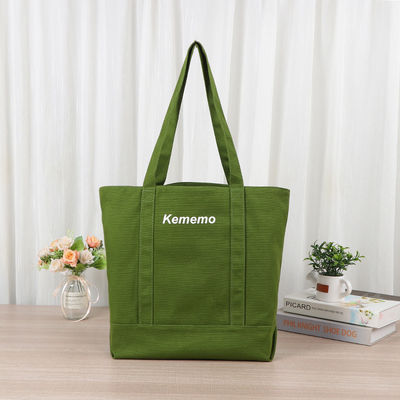 Stile manipolato Stampa personalizzata Borsa Tote di cotone tela per regalo di vacanza ecologico
