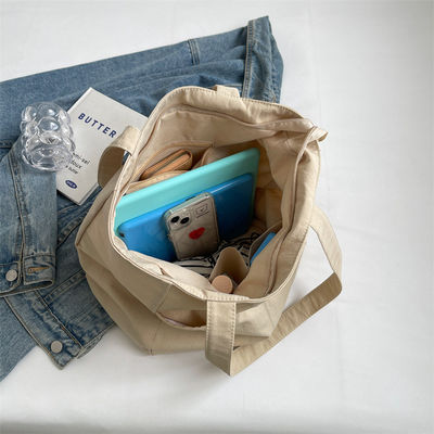Borse per bambini stampate con logo personalizzato riutilizzabile per tela Borsa scolastica da shopping a colori completi di cotone