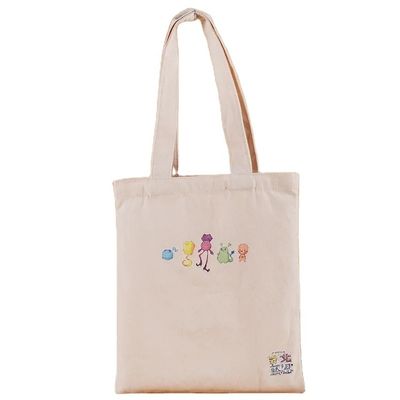 Stile maneggevole Eco-friendly Logo stampato su misura Canvas Stoffa Borsa da shopping Borse di cotone