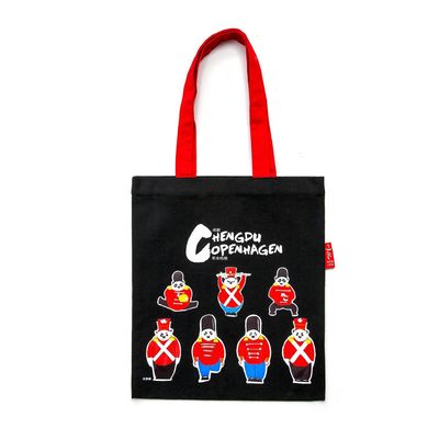 Logo personalizzato stampato sacchetti in tela in nero rosso rosa blu viola per il riutilizzo