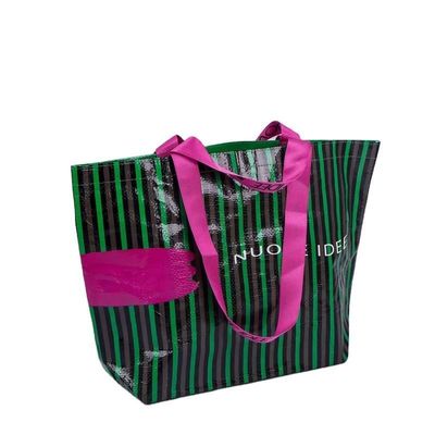 2023 Design Laminato Riciclabile PP Tissuto Tote Bag per Customized Shopping Bag Design