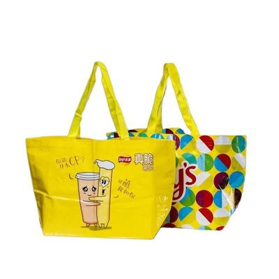 2023 Design Laminato Riciclabile PP Tissuto Tote Bag per Customized Shopping Bag Design