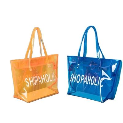 Luxury Waterproof Clear Women's Cosmetic Handbag Custom Makeup Pouch Tote Bag con logo