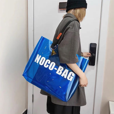 Logo personalizzato, sacchetto di plastica in PVC trasparente ad alta trasparenza per pubblicità impermeabile