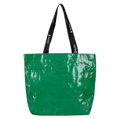 Colore personalizzato Eco-friendly PP tessuto sacchetti di shopping stratificati con logo personalizzato
