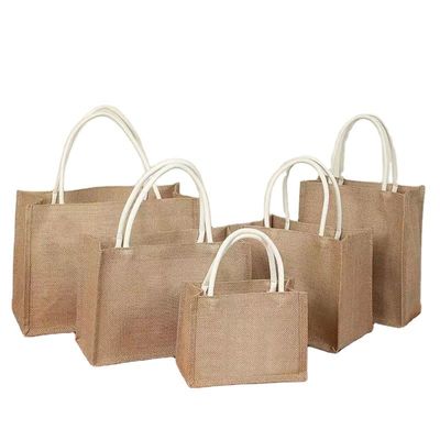 Doni Borsa di shopping con logo personalizzato in giuta di giubbotto naturale eco-compatibile per la torta riutilizzabile
