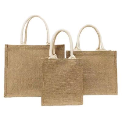 Doni Borsa di shopping con logo personalizzato in giuta di giubbotto naturale eco-compatibile per la torta riutilizzabile