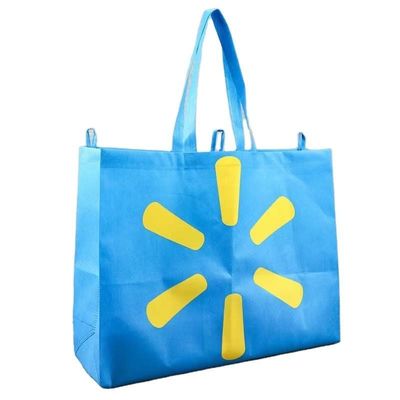 Acquisti di tessuti RPET Tote Bag con stampa personalizzata del logo e materiale ecologico