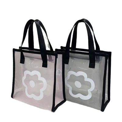 Modello di cartone animato Eco Mini Tote Bag riutilizzabile Custom Printed Polyester Nylon Mesh