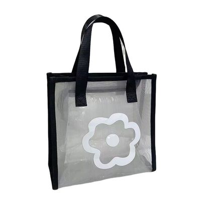 Modello di cartone animato Eco Mini Tote Bag riutilizzabile Custom Printed Polyester Nylon Mesh